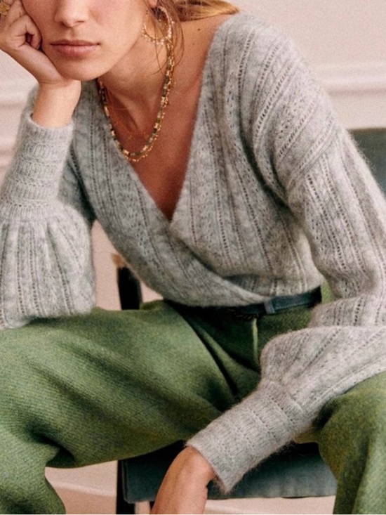 Sezane Sweaters - Sezane Cristina jumper in light grey S